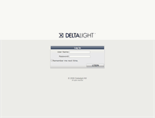 Tablet Screenshot of portal.deltalight.com