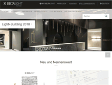 Tablet Screenshot of deltalight.ch